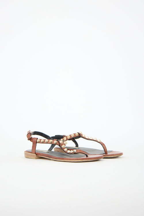 Balenciaga Leather Arena Sandal