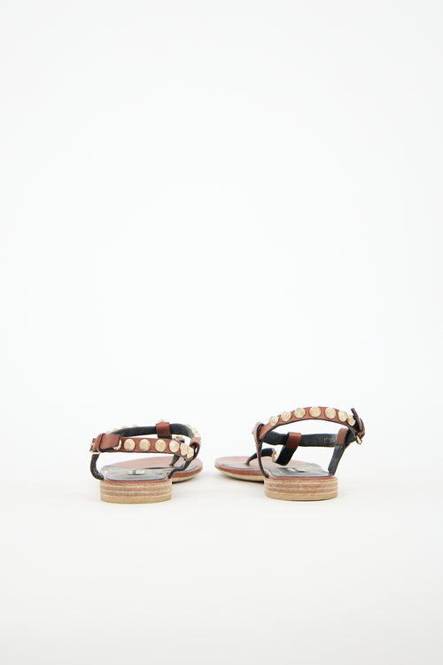Balenciaga Leather Arena Sandal
