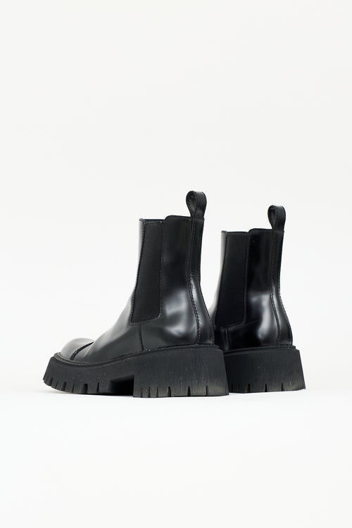 Balenciaga Leather Tractor Boot