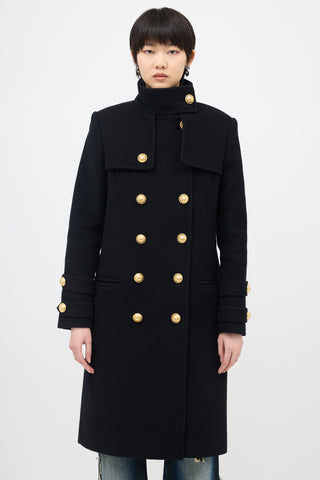 Balmain Wool & Cashmere Coat