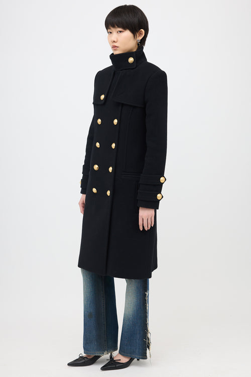 Balmain Wool & Cashmere Coat