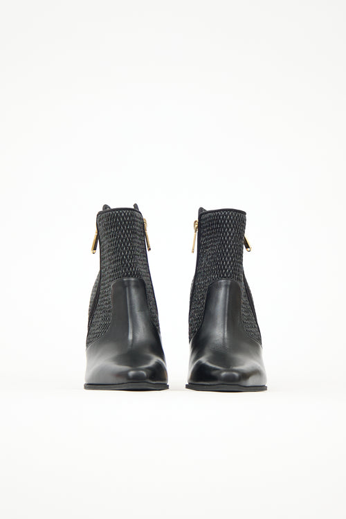 Balmain Leather Zip Boot