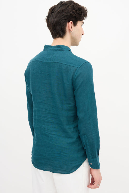 Barena Linen Button Up Shirt