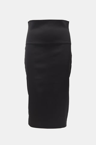 Basia Satin Bodycon Skirt