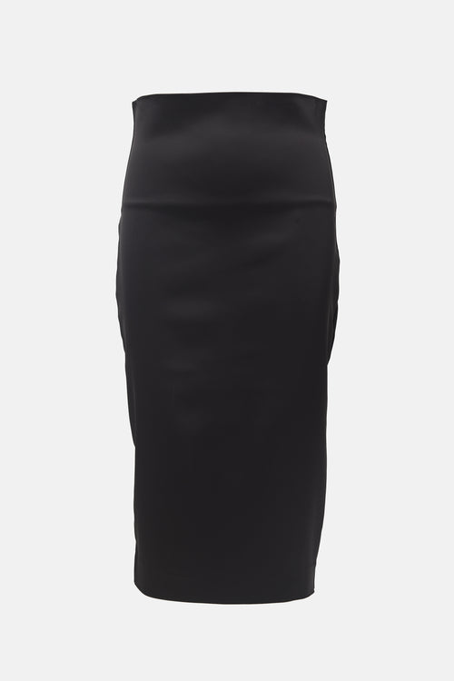Basia Satin Bodycon Skirt