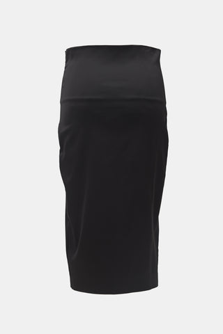 Basia Satin Bodycon Skirt