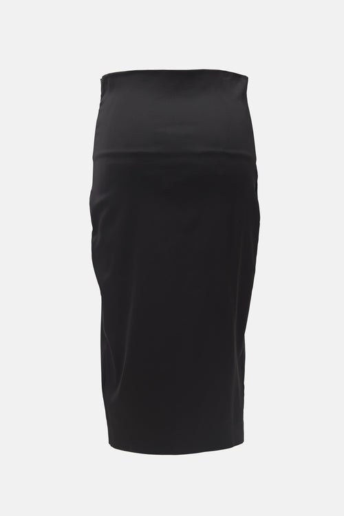 Basia Satin Bodycon Skirt