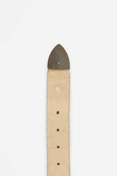 Embellished Leather Belt