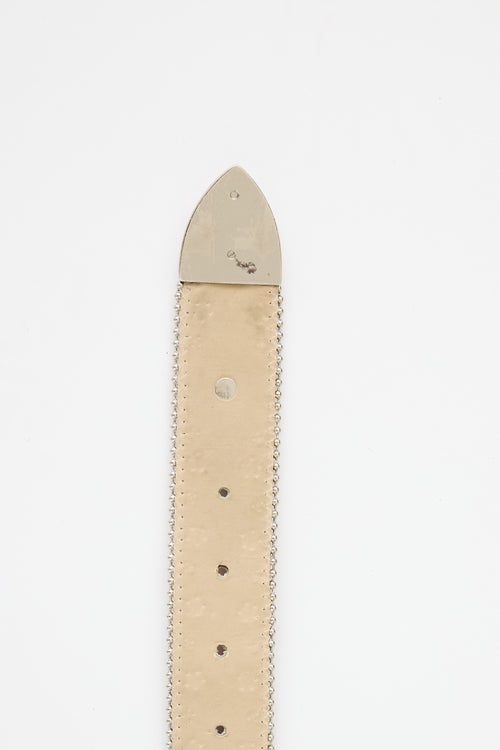 Embossed Leather Belt