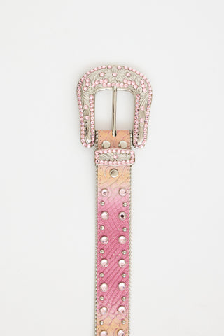 Embossed Leather Belt