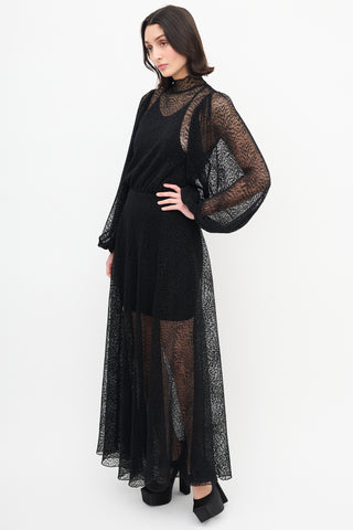 Beaufille Black Picasso Lace Dress