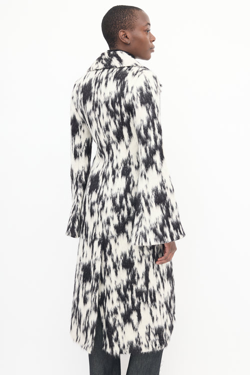 Beaufille Black & White Double Breasted Coat