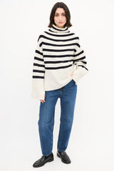 Birgitte Herskind White & Black Striped Oliver Sweater