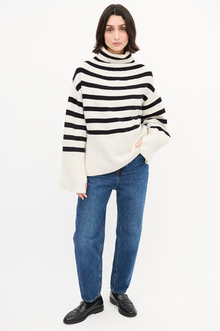 Birgitte Herskind White & Black Striped Oliver Sweater