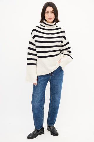 Birgitte Herskind White & Black Striped Oliver Sweater