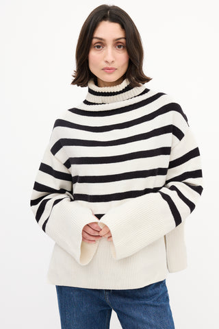 Birgitte Herskind White & Black Striped Oliver Sweater