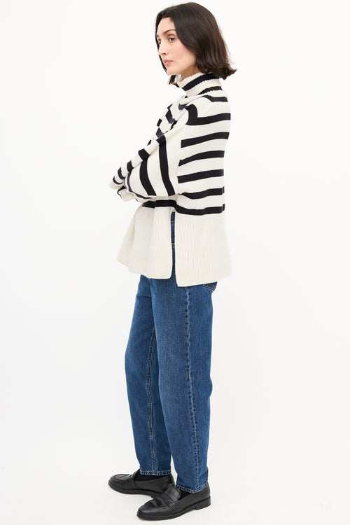 Birgitte Herskind White & Black Striped Oliver Sweater