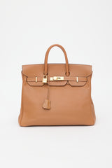 Hermès 2001 Gold Courchevel HAC 32 Bag