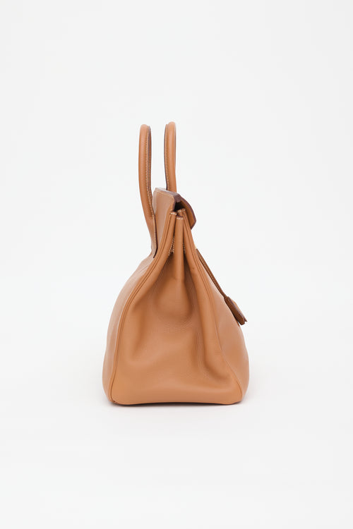 Hermès 2001 Gold Courchevel HAC 32 Bag