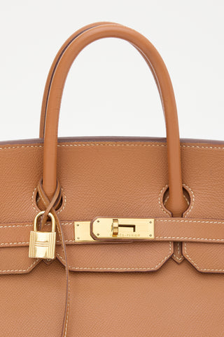 Hermès 2001 Gold Courchevel HAC 32 Bag