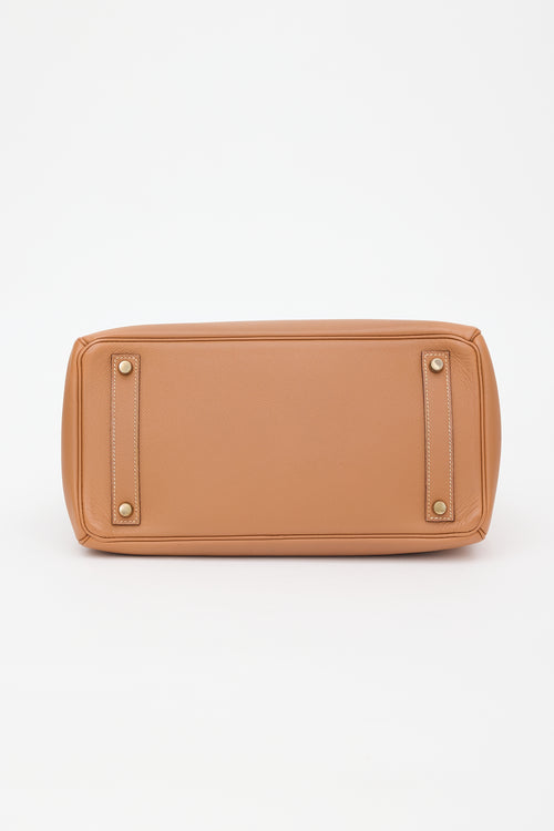 Hermès 2001 Gold Courchevel HAC 32 Bag