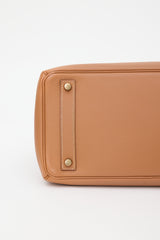 Hermès 2001 Gold Courchevel HAC 32 Bag