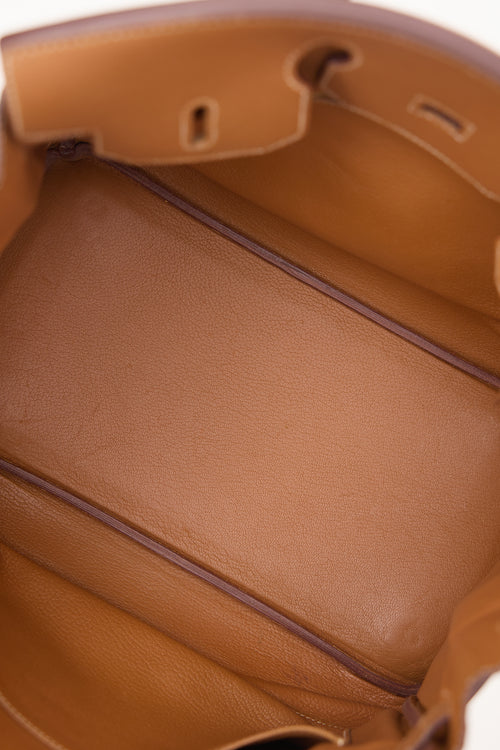 Hermès 2001 Gold Courchevel HAC 32 Bag
