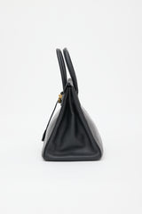 Hermès 2001 Noir Ardennes Birkin 35 Bag