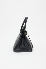 Hermès 2001 Noir Ardennes Birkin 35 Bag