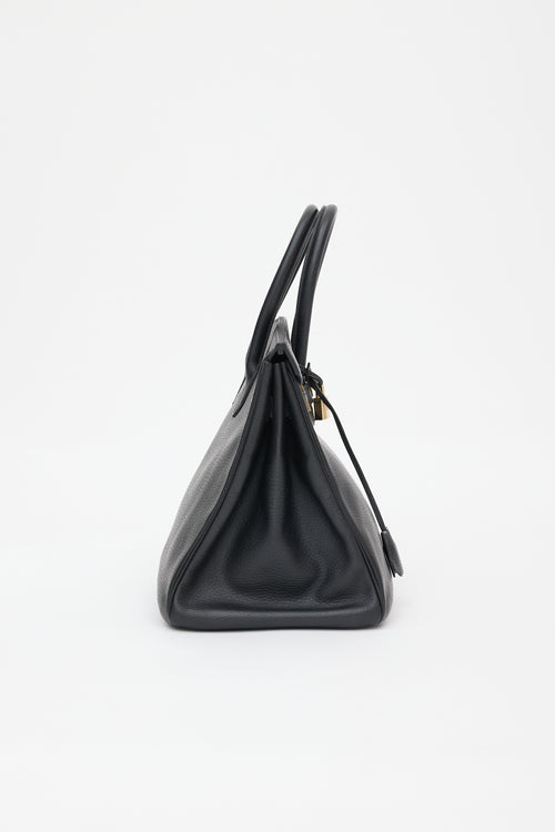 Hermès 2001 Noir Ardennes Birkin 35 Bag