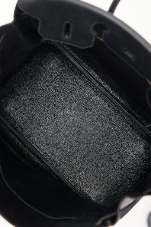 Hermès 2001 Noir Ardennes Birkin 35 Bag