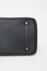 Hermès 2001 Noir Ardennes Birkin 35 Bag