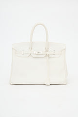 Hermès 2010 Blanc Swift Birkin 35 Bag