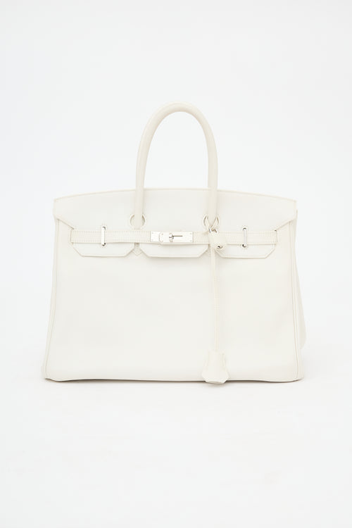 Hermès 2010 Blanc Swift Birkin 35 Bag