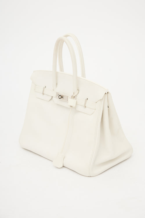 Hermès 2010 Blanc Swift Birkin 35 Bag