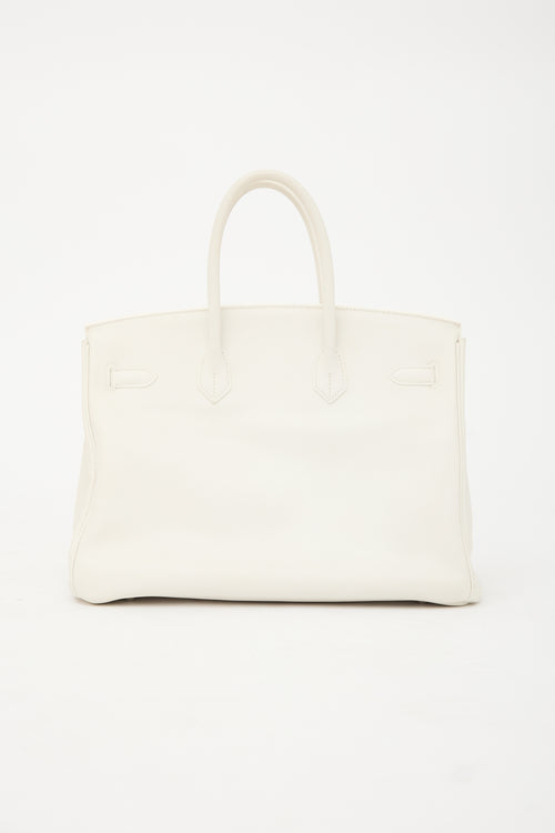Hermès 2010 Blanc Swift Birkin 35 Bag
