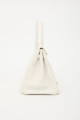 Hermès 2010 Blanc Swift Birkin 35 Bag