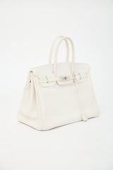 Hermès 2010 Blanc Swift Birkin 35 Bag