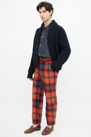 Bode Clinton Street Plaid Trouser