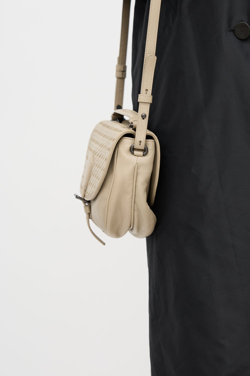 Bottega Veneta Leather Intrecciato Double Sided Bag
