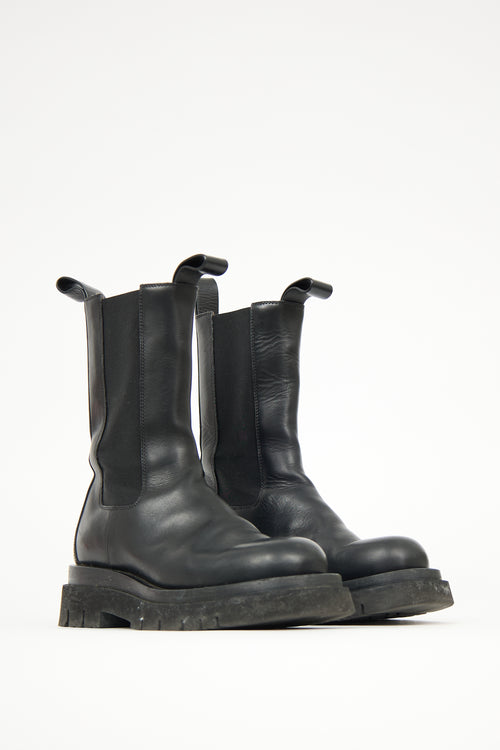Bottega Veneta Leather Lug Chelsea Boot