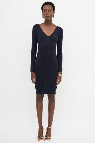 Bottega Veneta Eyelet Jersey Dress
