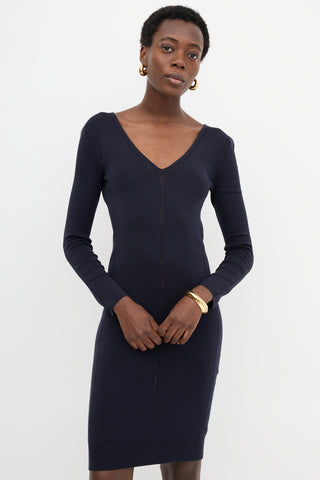 Bottega Veneta Eyelet Jersey Dress