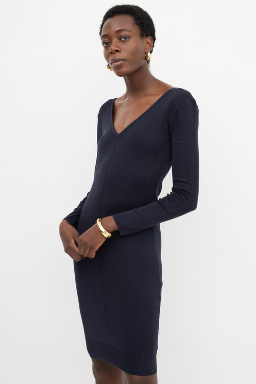 Bottega Veneta Eyelet Jersey Dress