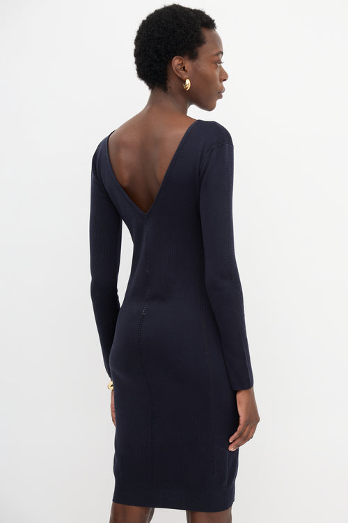 Bottega Veneta Eyelet Jersey Dress