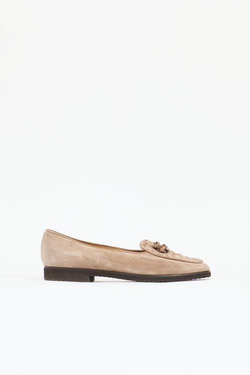 Bottega Veneta Suede Intrecciato Loafer