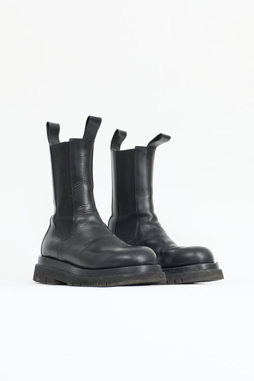 Bottega Veneta Leather Lug Chelsea Boot