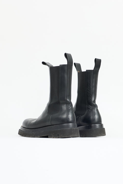 Bottega Veneta Leather Lug Chelsea Boot
