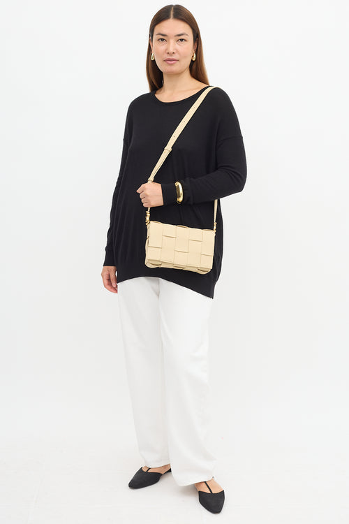 Bottega Veneta Leather Intreccio Cassette Crossbody Bag