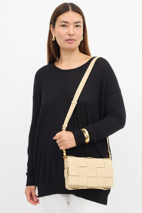 Bottega Veneta Leather Intreccio Cassette Crossbody Bag